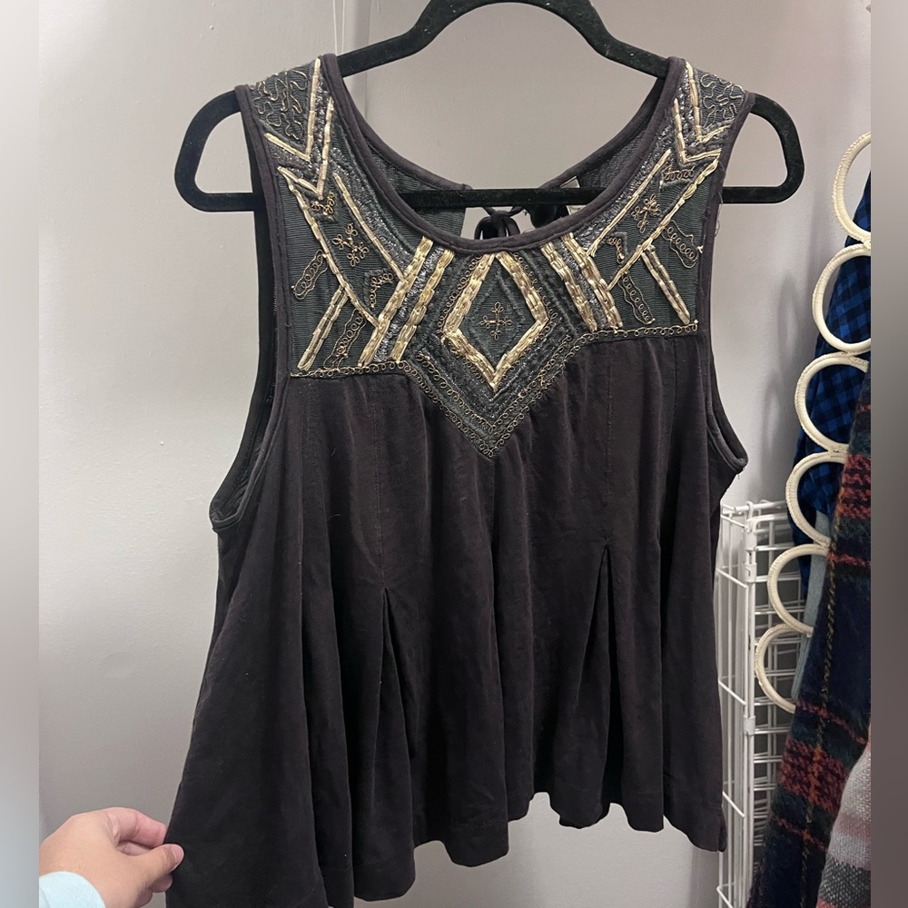 Free people open back top